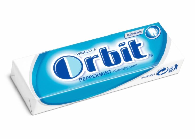 Опаковка ментови дъвки без захар